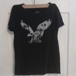American Eagle Outfitters Black Short Sleeve Graphic Tee